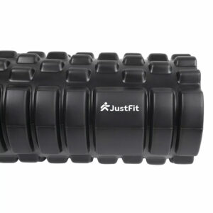 33cm "Foam Roller" without spikes Ø 14cm JustFit 21 133cm foam massage roller without spikes Ø 14cm black 2