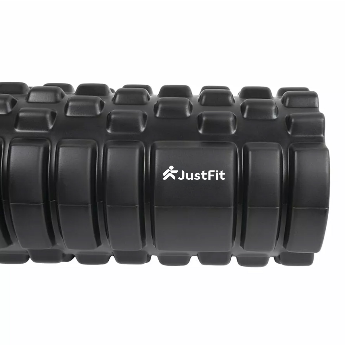 33cm "Foam Roller" without spikes Ø 14cm JustFit 10 133cm foam massage roller without spikes Ø 14cm black 2