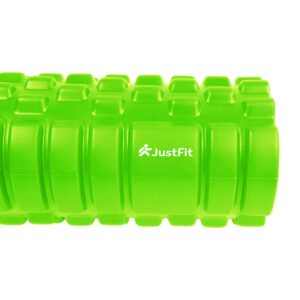 33cm "Foam Roller" without spikes Ø 14cm JustFit 22 133cm foam massage roller without spikes Ø 14cm green 2