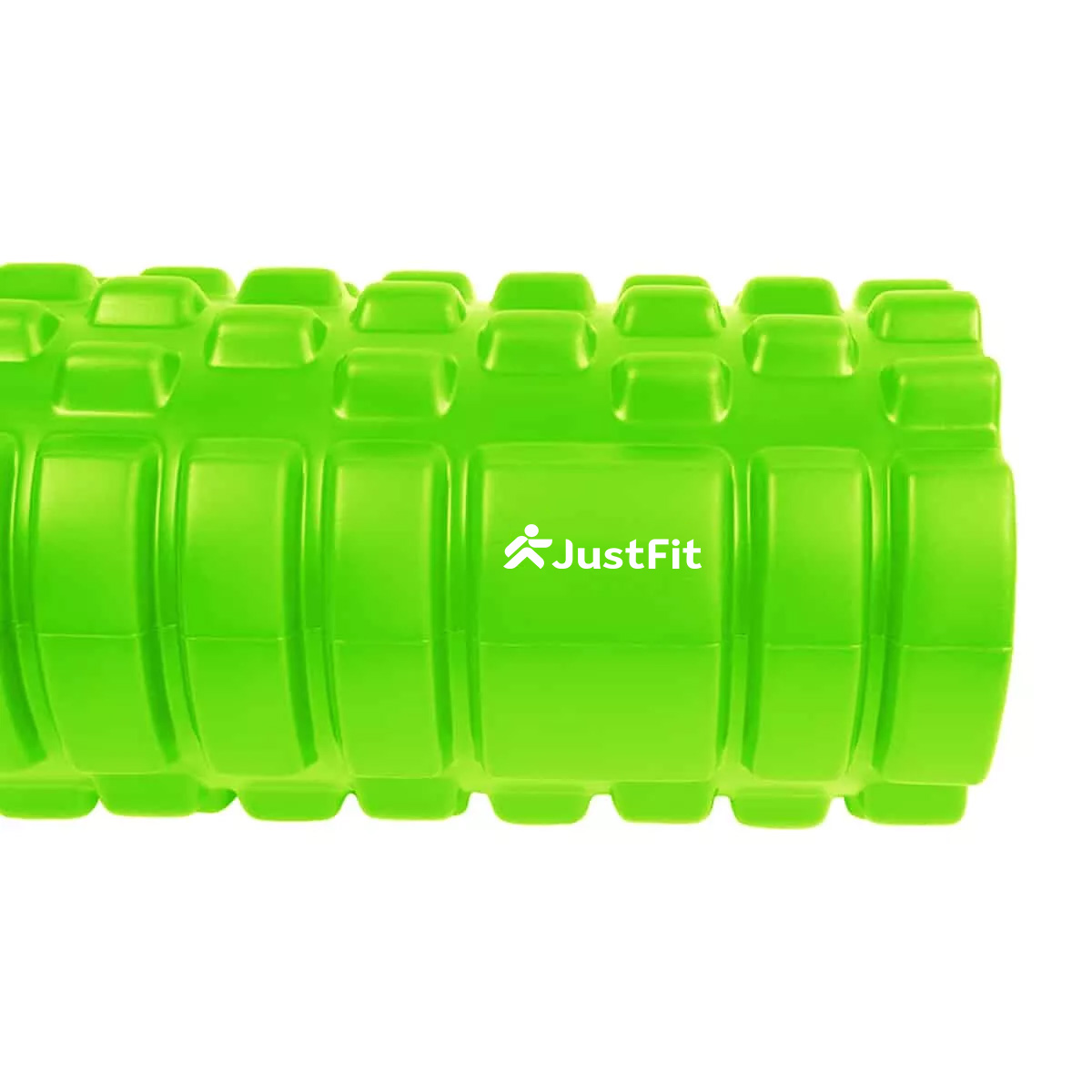 33cm "Foam Roller" without spikes Ø 14cm JustFit 11 133cm foam massage roller without spikes Ø 14cm green 2