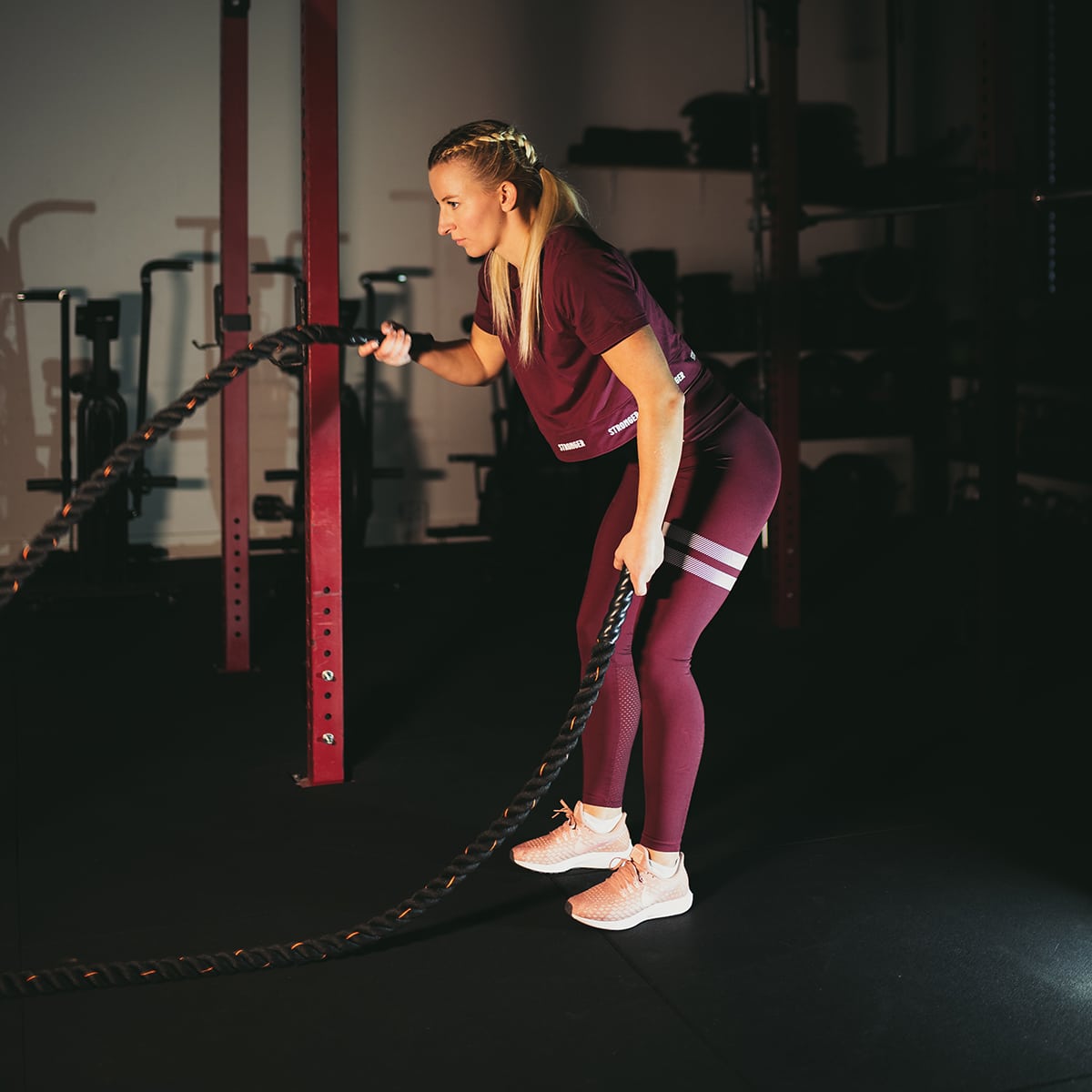 Kampfseil "Battle Rope" wellenförmig aus Polyester 15m GladiatorFit 7 2 2