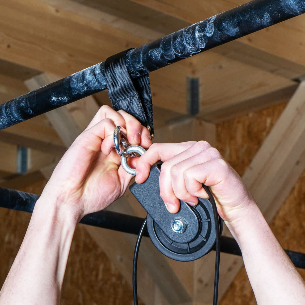 Pulley System" bodybuilding pulley GladiatorFit arm pull station 6 7640344751638 Pulley weight station pull arm 2