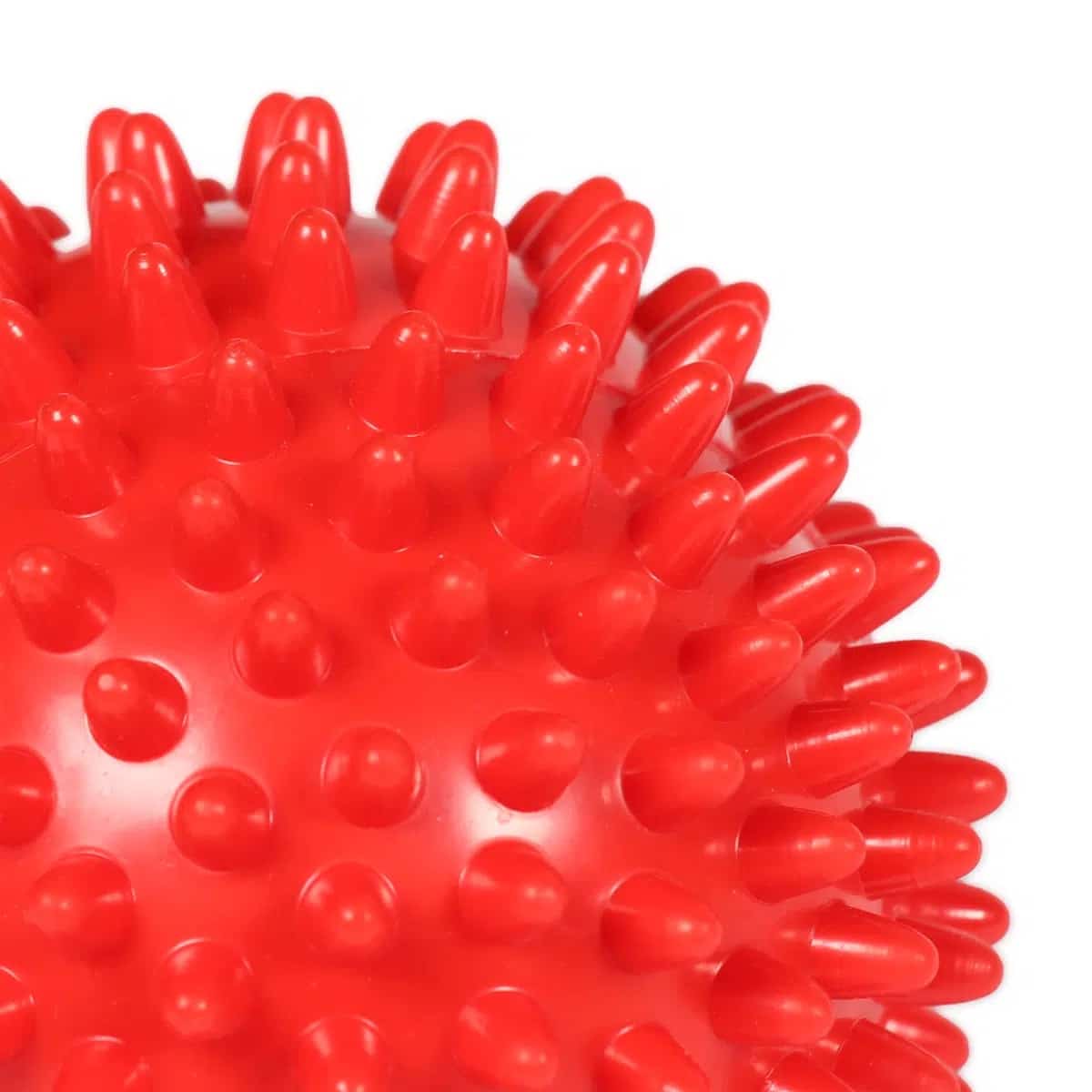 Balle massage à picots durs pour thérapie musculaire JustFit 3 Balle massage a picots pointes PVC pour therapie musculaire Rouge 2