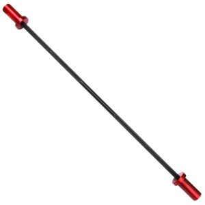 Mini barra de aço "Barbell" 130cm Ø 50mm + 2 batentes de disco 6 Barra de pesos 120cm aço O 50mm