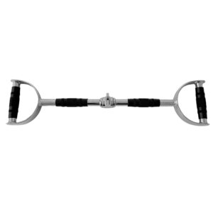 Barra de aço com pegas para puxar com roldanas GladiatorFit 7 Barra de aço com pegas para puxar com roldanas GladiatorFit - Thumbnail Image 1