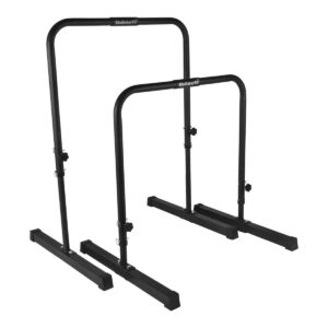 Barres parallèles / station dips 3 hauteurs en acier renforcé GladiatorFit 8 Barres paralleles station dips en acie 2