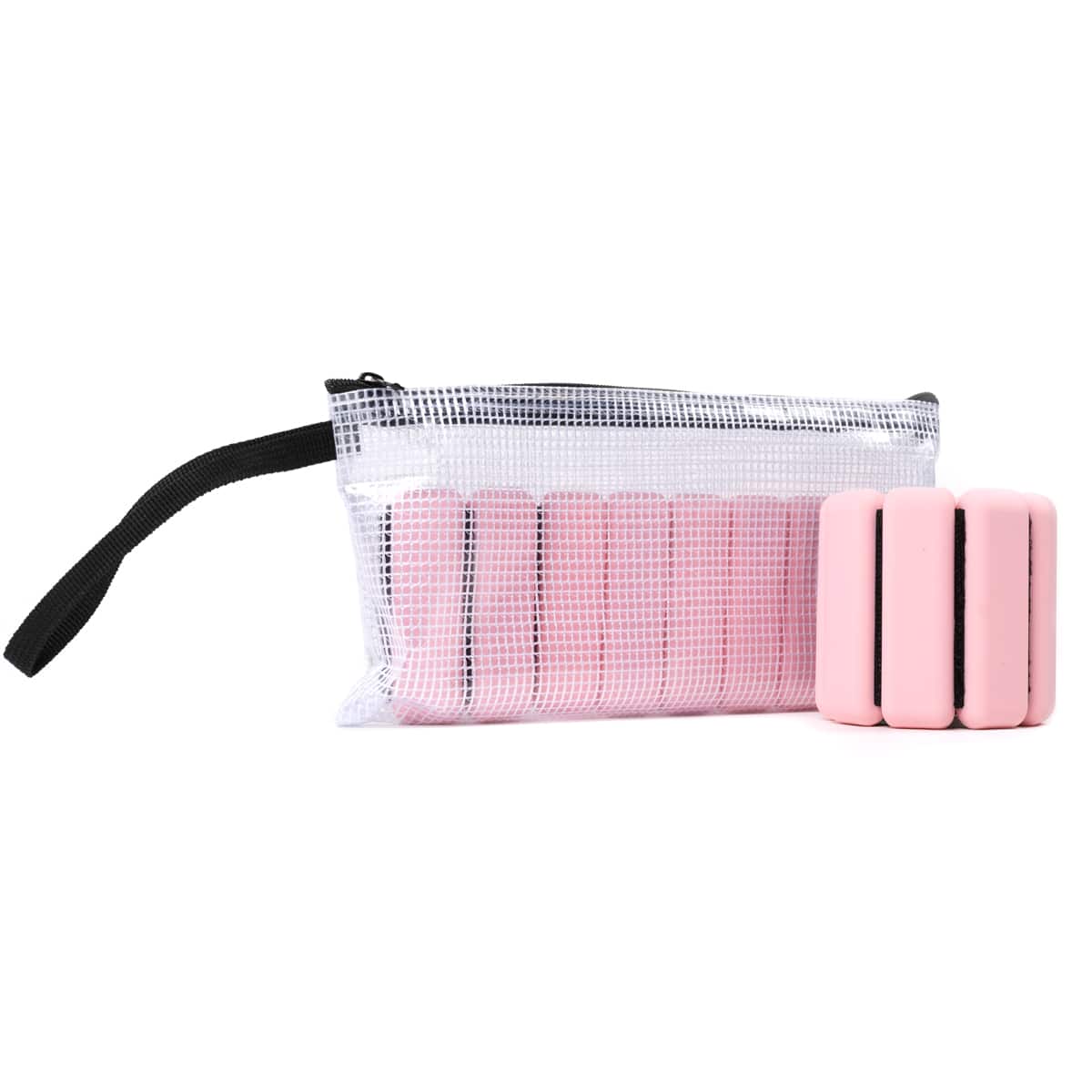 Bracelets lestes en silicone chevilles poignets Rose 3