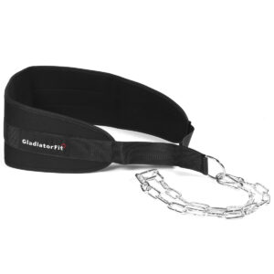 Ceinture de lestage "Dip Belt" avec chaine 90cm lestable GladiatorFit 4 Ceinture de lestage "Dip Belt" avec chaine 90cm lestable GladiatorFit - Thumbnail Image 1