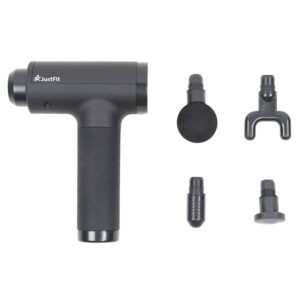 Pistola de massagem sem fios com 4 cabeças e estojo 10 Pistola de massagem sem fios com 4 cabeças e estojo