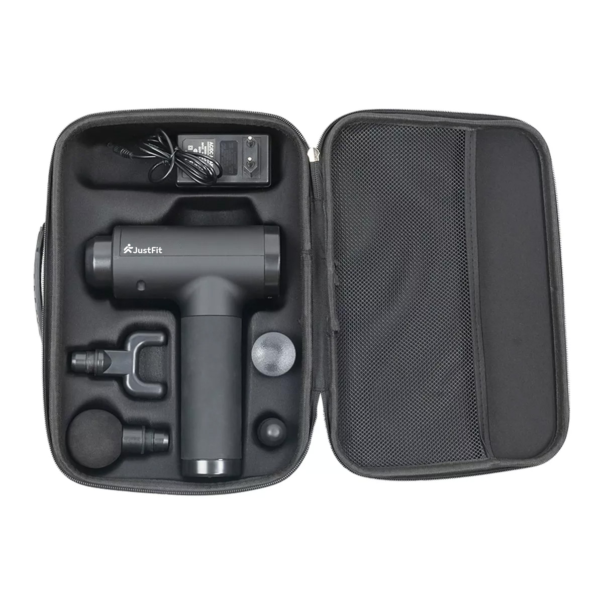 Pistola de massagem sem fios com 4 cabeças e estojo 8 Pistola de massagem sem fios com 4 cabeças e estojo 4