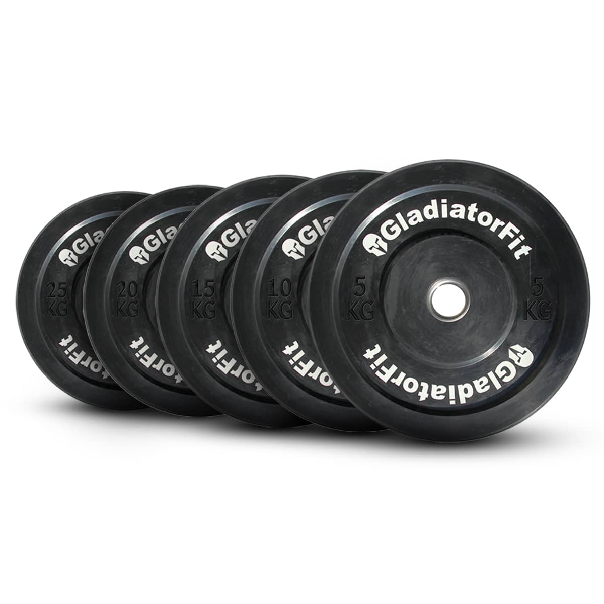 Olympic black disc rubber coated O 51mm 1 1