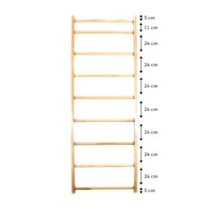 Espalier en bois mural échelle suédoise de gymnastique JustFit 9 Espalier en bois mural 230cm