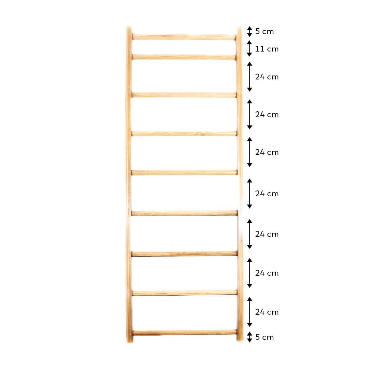 Espalier en bois mural échelle suédoise de gymnastique JustFit 4 Espalier en bois mural 230cm