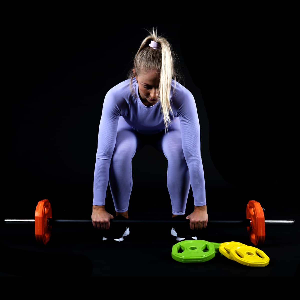 Kit de musculação Pump 6 discos + barra + discos de paragem 31mm GladiatorFit 6 Kit de musculação com 6 discos de barra 2 discos de paragem 31mm 5