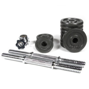 Conjunto de halteres carregáveis 15kg GladiatorFit 7 Conjunto de halteres carregáveis 15kg GladiatorFit - Thumbnail Image 1