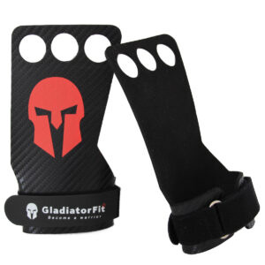 Luvas de crosstraining de carbono de três dedos Handgrips GladiatorFit - Thumbnail Image 1