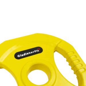 Pomp rubber halterschijven met handgrepen Ø 31mm GladiatorFit (set van 2) 13 Pompgewicht 125kg 2