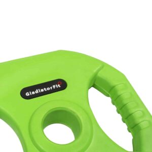Pomp rubber halterschijven met handgrepen Ø 31mm GladiatorFit (set van 2) 16 Pompgewicht 25kg 2