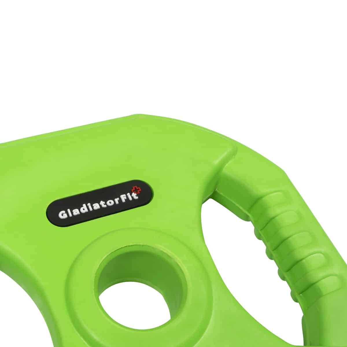 Pomp rubber halterschijven met handgrepen Ø 31mm GladiatorFit (set van 2) 6 Pompgewicht 25kg 2