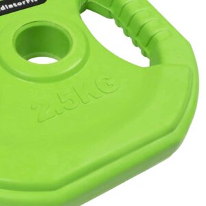 Pomp rubber halterschijven met handgrepen Ø 31mm GladiatorFit (set van 2) 15 Pompgewicht 25kg 3
