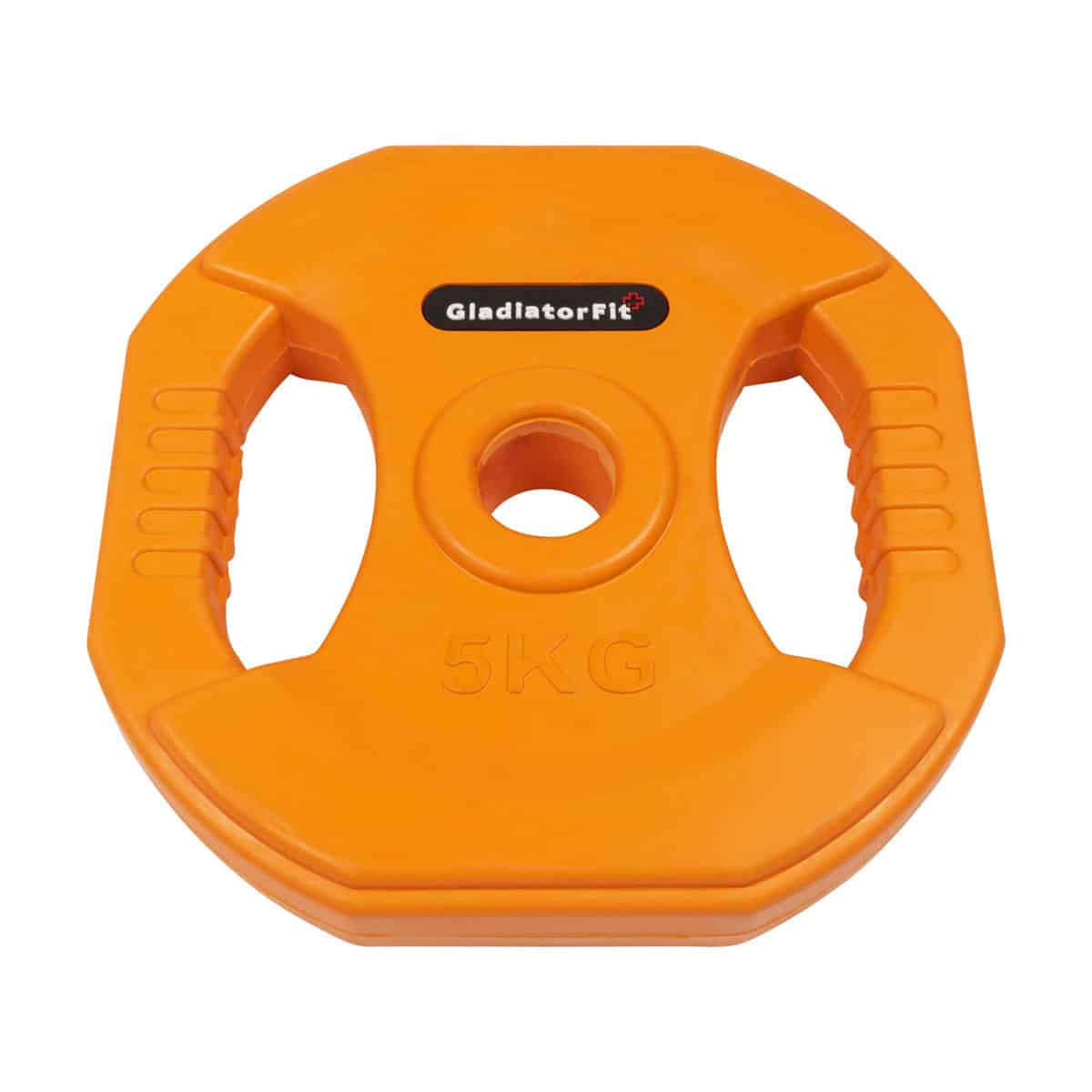Pomp rubber halterschijven met handgrepen Ø 31mm GladiatorFit (set van 2) 10 Pompgewicht 5kg 1