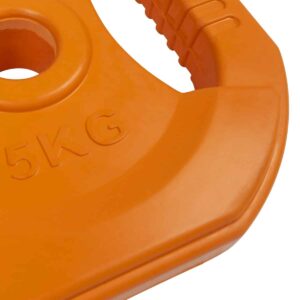 Pomp rubber halterschijven met handgrepen Ø 31mm GladiatorFit (set van 2) 18 Pompgewicht 5kg 3