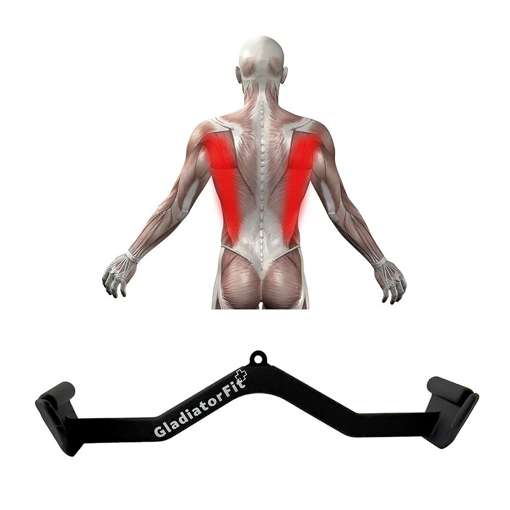 Cabo de aço longo e ergonómico para puxar a roldana GladiatorFit - Image 4