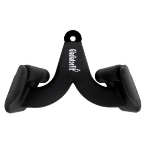 Pega ergonómica em aço neutro para polias GladiatorFit 8 Poignee neutre ergonomique en acier pour tirage a la poulie