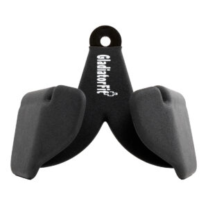 Poignee serree ergonomique en acier pour tirage a la poulie