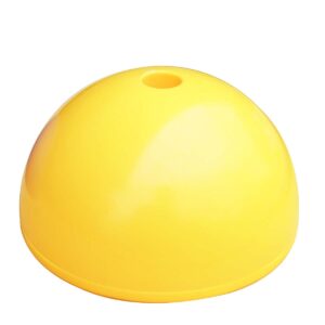 Postes de plástico com tachas e marcadores para treino agilite amarelo