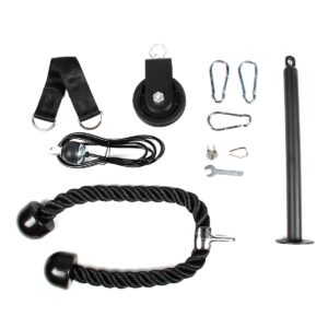 Pulley System" bodybuilding pulley GladiatorFit arm pull station 9 Poulie musculation station traction tirage bras 80kg de charge max 1
