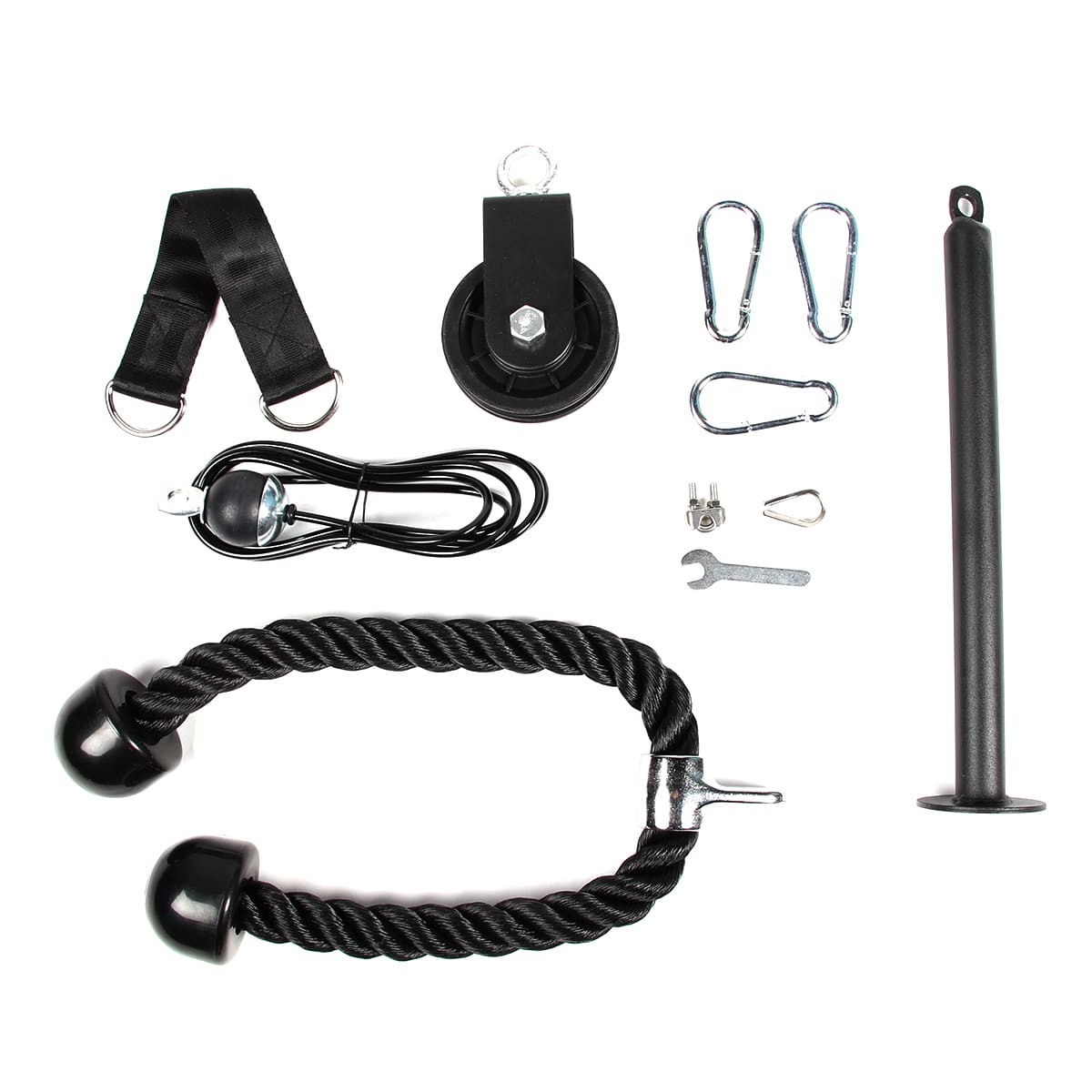 Pulley System" bodybuilding pulley GladiatorFit arm pull station 2 Poulie musculation station traction tirage bras 80kg de charge max 1