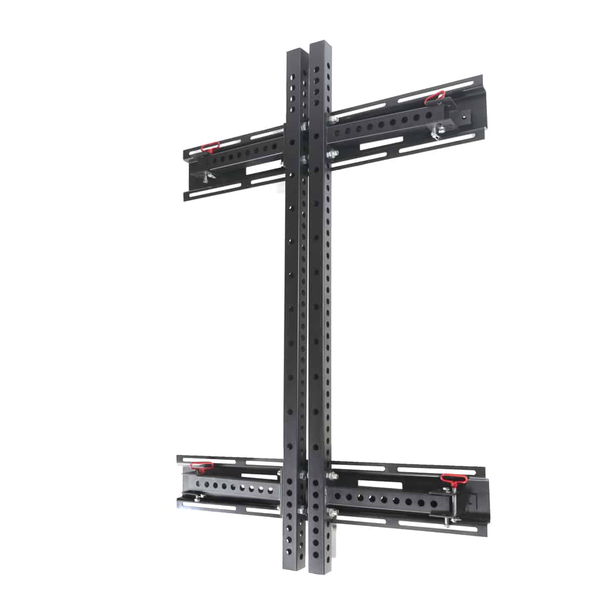 GladiatorFit "Foldable Wall Mount" (suporte de parede dobrável) estação de suporte de parede em aço 2 Suporte de parede para cross training em aço 110x60x230cm com fixações de 2