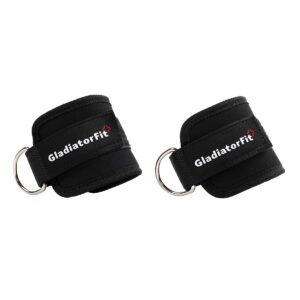 Correias de puxar + gancho de pressão GladiatorFit (conjunto de 2) 8 Conjunto de 2 alças acolchoadas para puxar o tornozelo 3