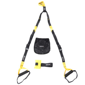 Suspension training straps + GladiatorFit bag 14 Sangles de suspension en nylon ajustables training musculation sac