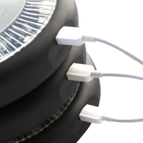 Set de 4 buzzers lumineux a LED 25×17.5×14.5cm cable de charge USB 4
