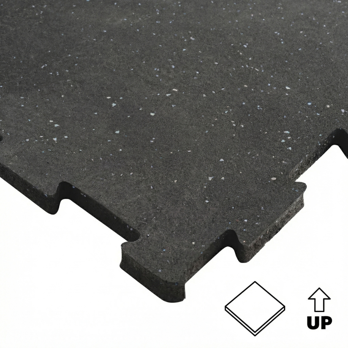 High-density rubber puzzle floor 98.5x98.5x2cm GladiatorFit 4 High-density rubber puzzle floor 98.5x98.5x2cm GladiatorFit - Image 4