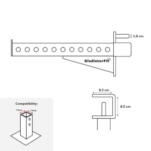 Safety squat rack 18mm