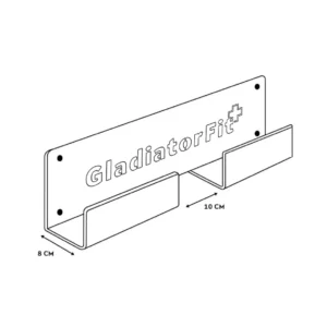 Steel wall rack for rowing machine or GladiatorFit bench 10 Steel wall rack for rowing machine or GladiatorFit bench - Thumbnail Image 4