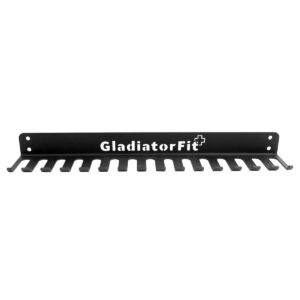 Rack de rangement mural en acier pour élastiques et cordes GladiatorFit 6 rangement