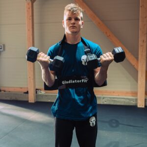 Isolador de aço Arm Blaster para bíceps e tríceps GladiatorFit 11 Arm blaster bíceps tríceps 6