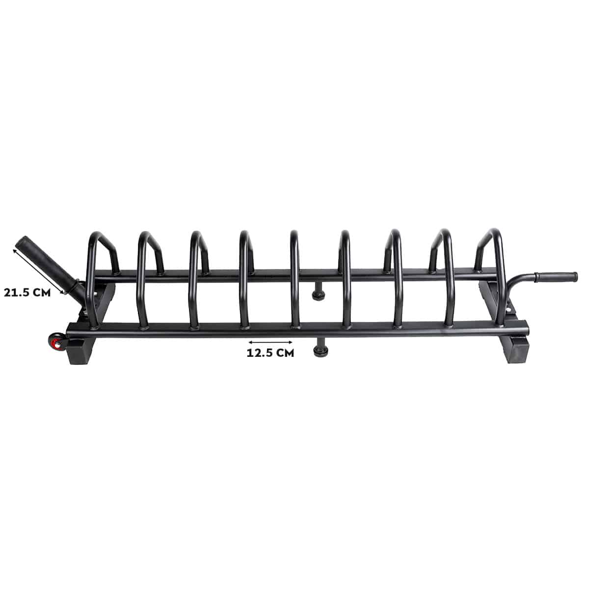 Steel storage rack on wheels