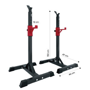 GladiatorFit verstellbare Stangenauflagen 90 bis 150 cm (Satz von 2) 11 GladiatorFit verstellbare Stangenauflagen 90 bis 150 cm (Satz von 2) - Thumbnail Image 5