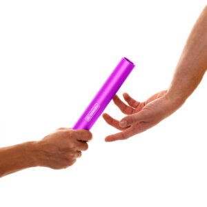 Bastón de relevo junior de aluminio Ø 30cm Omada 20 7640344758866 Palanca de control Pink2