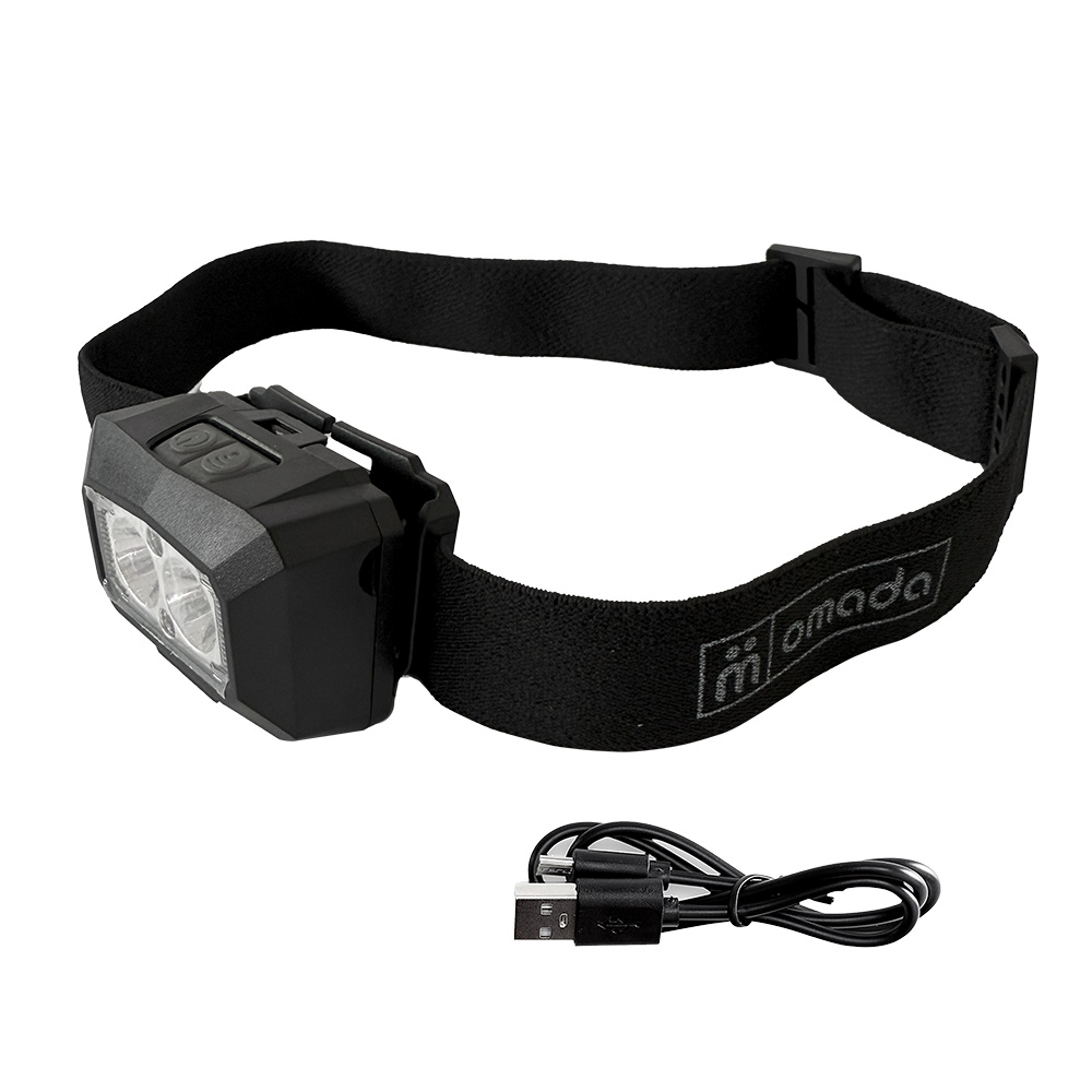 Omada 2 LED oplaadbare hoofdlamp met bewegingssensor - Afbeelding 4