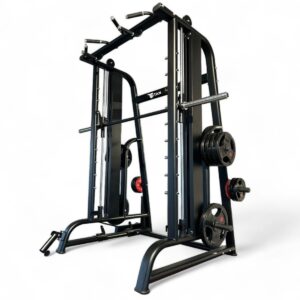 Smith Maschine "Power rack multi-station" aus Stahl Titan 3 7640344755803 Smith Maschine