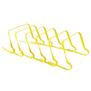 Barreiras de velocidade flexíveis de 30 cm (conjunto de 6) 6 Conjunto de 6 sebes Flex amarelas