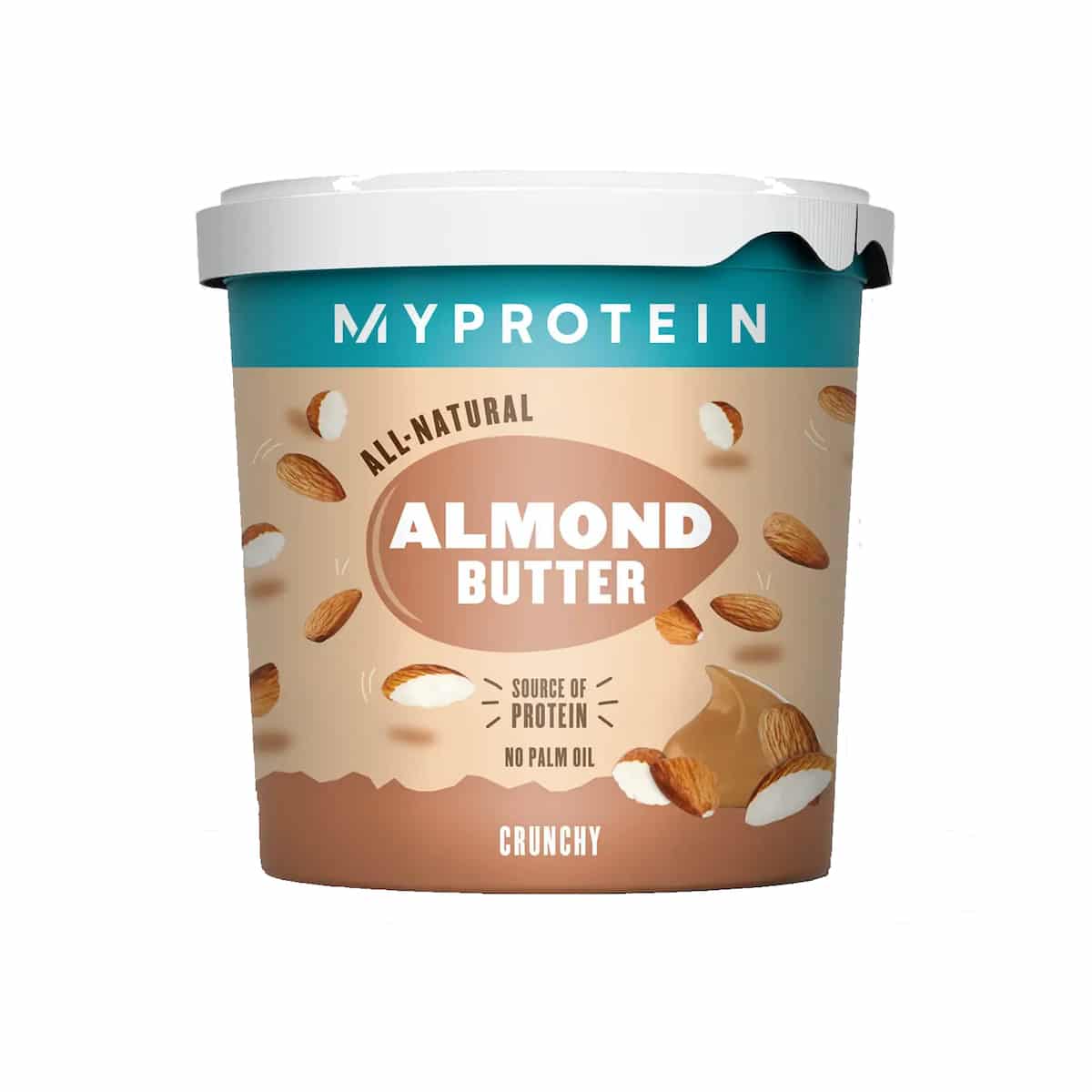 Mantequilla de almendras crujiente 1kg MyProtein 1 mantequilla de almendras myprotein crunchy