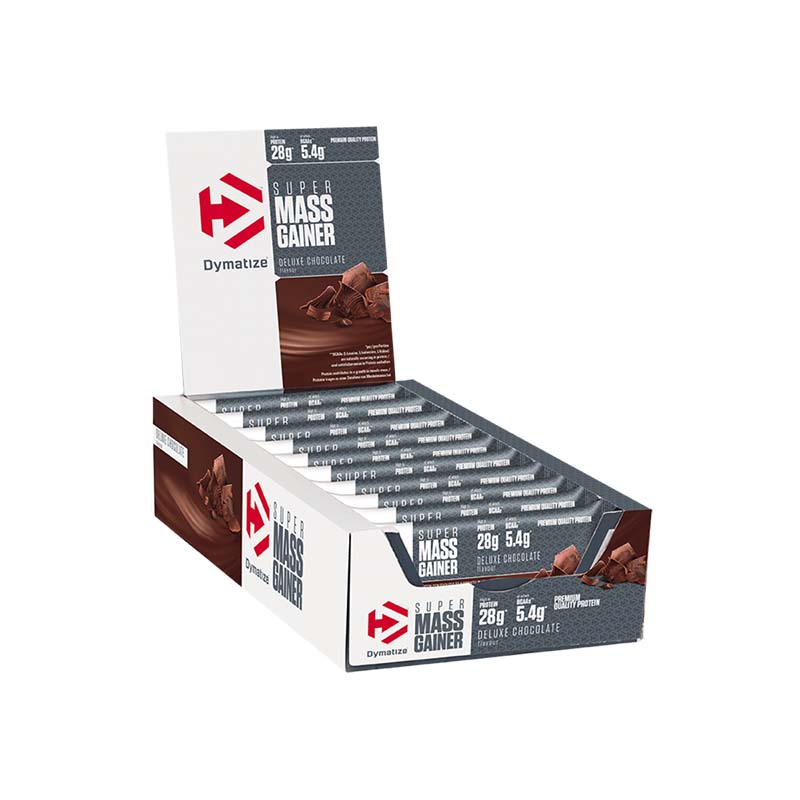 Mass Gainer Bar 90g Dymatize (confezione da 10) 1 Barretta Mass Gainer 10x90g Dymatize al cioccolato