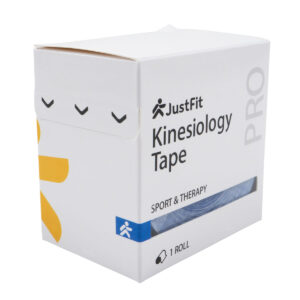 Tape Kinesiologie-Band aus Baumwolle 5m JustFit 40 Tape Kinesiologie-Band aus Baumwolle 5m blau 5